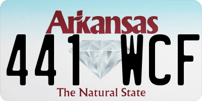AR license plate 441WCF