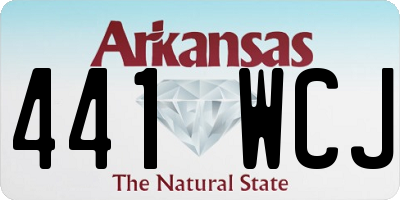 AR license plate 441WCJ