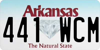 AR license plate 441WCM