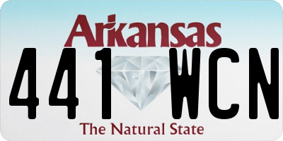AR license plate 441WCN