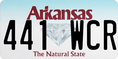 AR license plate 441WCR