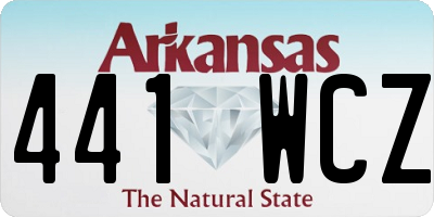 AR license plate 441WCZ