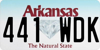 AR license plate 441WDK