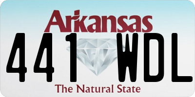 AR license plate 441WDL