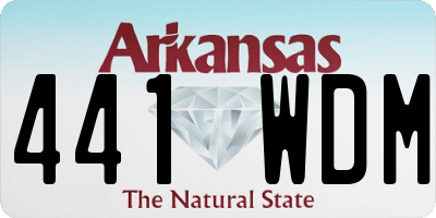 AR license plate 441WDM