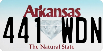 AR license plate 441WDN