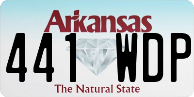 AR license plate 441WDP