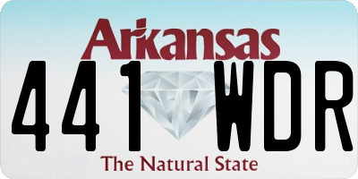AR license plate 441WDR