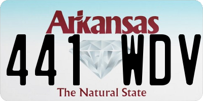 AR license plate 441WDV