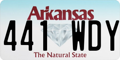 AR license plate 441WDY