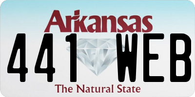 AR license plate 441WEB