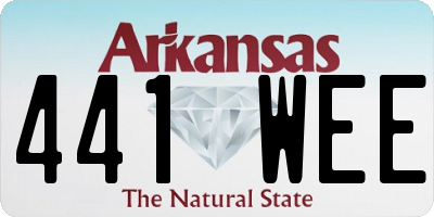 AR license plate 441WEE