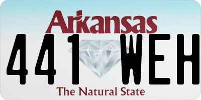 AR license plate 441WEH
