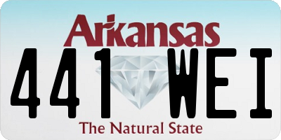 AR license plate 441WEI
