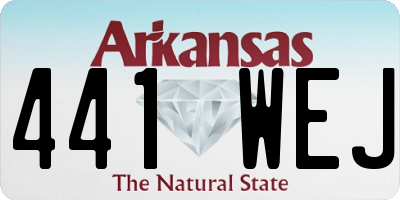 AR license plate 441WEJ
