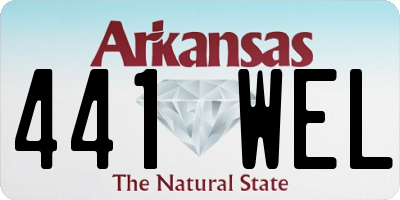 AR license plate 441WEL