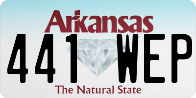 AR license plate 441WEP