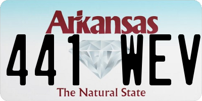 AR license plate 441WEV
