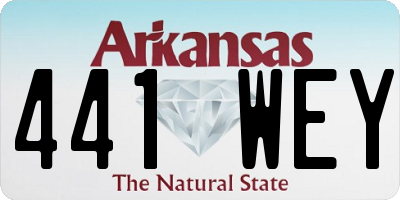 AR license plate 441WEY