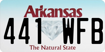 AR license plate 441WFB