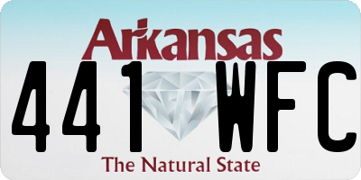 AR license plate 441WFC