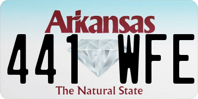 AR license plate 441WFE