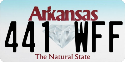 AR license plate 441WFF