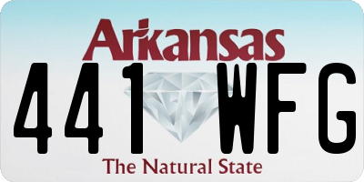 AR license plate 441WFG