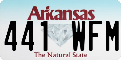 AR license plate 441WFM