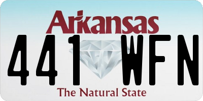 AR license plate 441WFN