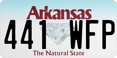 AR license plate 441WFP
