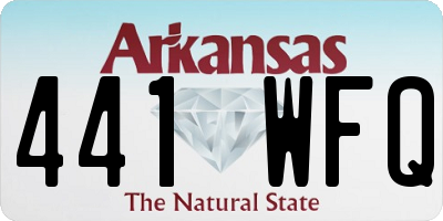 AR license plate 441WFQ
