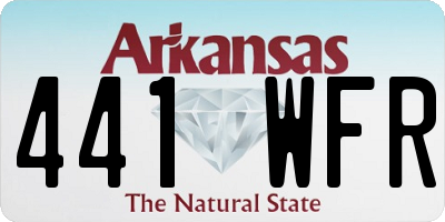 AR license plate 441WFR