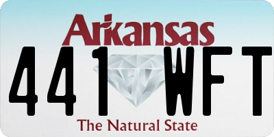 AR license plate 441WFT
