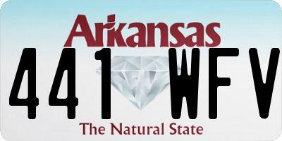 AR license plate 441WFV
