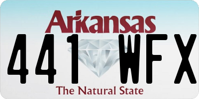 AR license plate 441WFX
