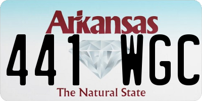 AR license plate 441WGC