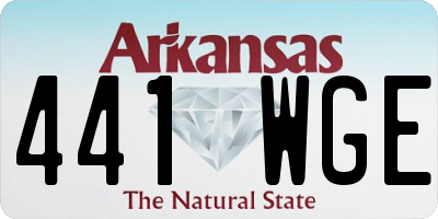 AR license plate 441WGE