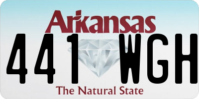 AR license plate 441WGH