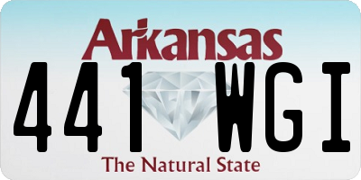 AR license plate 441WGI
