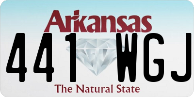 AR license plate 441WGJ