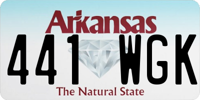 AR license plate 441WGK