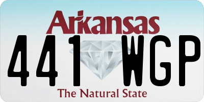 AR license plate 441WGP