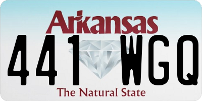 AR license plate 441WGQ