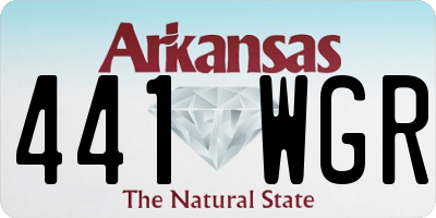 AR license plate 441WGR