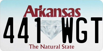 AR license plate 441WGT