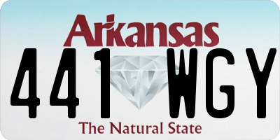 AR license plate 441WGY