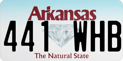 AR license plate 441WHB
