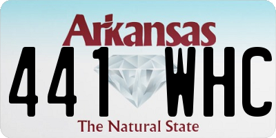 AR license plate 441WHC
