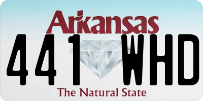 AR license plate 441WHD